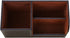 KINGFOM Desk Organizer - Multi-function Office Supplies Caddy in Brown Pu Leather