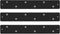 Three by Three Seattle 14 x 2.5 Inch Metal Mini Strip Magnetic Bulletin Board - 3 Pack, Black