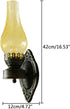 DDBESSIC E27 Vintage Wall Lamp Retro Farmhouse Industrial Lamp Rustic Wall Sconces with Glass Lampshade Antique Wall