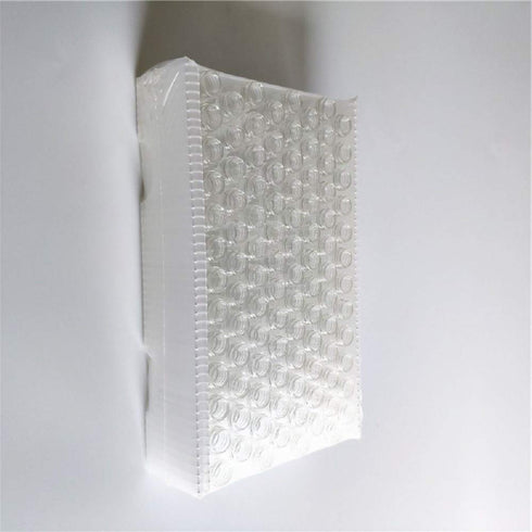 Pack of 100 Glass Vials, Clear with Black Phenolic Screw Caps (4ml)
