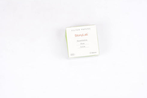 stonylab Quantitative Filter Paper, 100 Pack Slow Flow Rate Cellulose Circles, 56 mm Diameter, 10 Micron Retention