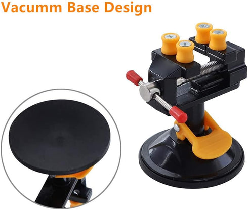 Universal Mini Table Bench Screw Clamp Engraving Table Vice 360 Rotatable Adjustable for Jewelry Watch