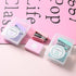 Pink Mini Stapler with Staples, Portable Binding Machine, Morandi Color Metal Stapler Set for Office