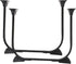 Veemoon 2pcs Heavy Duty Folding Hairpin Table Legs Metal Furniture Legs for