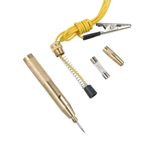 GUEDKIKL 1Pcs 6V12V24V GUDEKIKL Circuit Test Light Automotive, Car Circuit Repair Test Pen, Car Voltage Test Copper