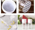10PCS 5ml Plastic Bottles, Lab Cylindrical Chemical Reagent Bottles for Liquid & Solid Storage (White)