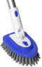 3-in-1 Floor Scrubber and Bathtub Cleaner with 52-Inch Adjustable Long Handle, Shower