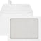LUXPaper A7 Full Face Window Envelopes, Peel & Press, 5 1/4" x 7 1/4", White, 70lb Text, 50 Qty