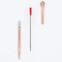 DunBong Red Ink Refill Pack of 5 - Replaceable Ballpoint Pen Refills, Medium Point Metal Refill