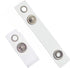 Bulk 25 Pack Clear Vinyl Plastic ID Badge Holder Strap with Snap & Eyelet Hole for Badges