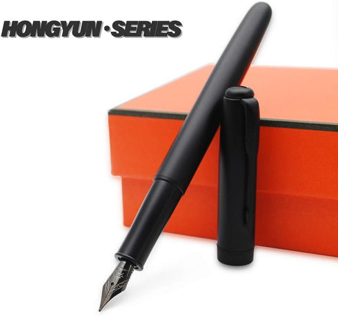 JINHAO 75 HongYun Fountain Pen, Matte Black, Fine Nib