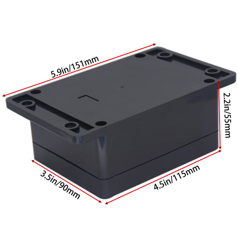 Watertight Junction Box, IP67 Waterproof ABS Plastic Electronic Enclosure for DIY Electrical Project, 2Pcs