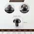 SANCHAKOU 2Pcs Brass Cabinet Pulls Brass Wardrobe Handle Bedside Table Drawer Cabinet Door Handle Small Pearl Gray