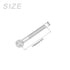 Shoulder Swing Lifting Bolt (M16x110mm) 1Pcs, 304 Stainless Steel Eye Bolts - for Home Renovation, Pipeline Gate Valves Fasteners, Silver
