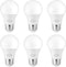12V LED Bulb 6W (50W Equivalent), Daylight 5000K, 12V-24V AC/DC, 600 Lumens, Non-Dimmable, A19 E26 Base, Pack of 6
