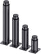 KGUDYS 4 pcs Furniture Legs,Support Feet,Height Adjustable,Replacement Sofa,TV Cabinet,Bedside Table,Desk,Black with Screws,Black-8cm(3.15in)