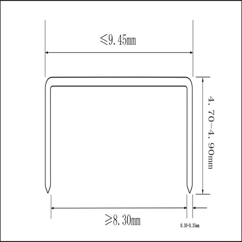 Pack of 20,000PCS No.10 Mini Staples, Silver, Smaller Than Standard Staples