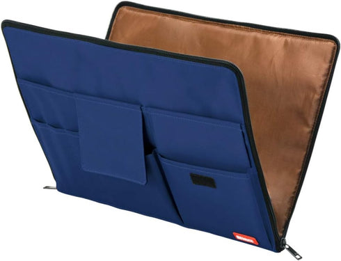 LIHIT LAB Laptop Sleeve with Storage Pockets, 10 x 13.8 Inches, Indigo (A7554-11N)