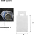 CEZOOWYEX 500 Pack 1-Cup Packaging Drink Carrier for Delivery, Plastic Drinking Bags with Handle, To Go Clear Poly Bags