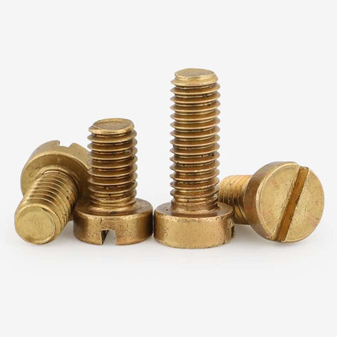 Foyoram 20pcs M4x16mm Srass Slotted Cheese Head Screw, Nail Bolt