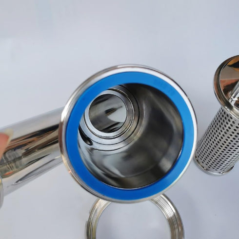 DYKWSWYX 1" 60-300 SS304, 25mm Fit(100 Stainless Steel Y-Strainer Tri Clamp Mesh - Sanitary Filter for Beer, Dairy