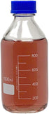 Karter Scientific 1000ml Glass Round Media Storage Bottles with GL45 Screw Cap, Borosilicate Glass
