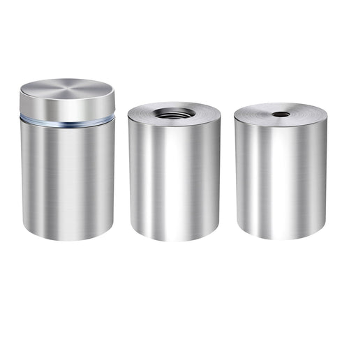 1/2” Dia x 1 1/5” L Standoffs Screws for Acrylic, Silver Sign Wall Mounts Hardware 16 Pack