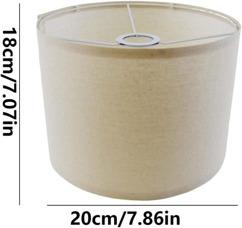KUYYFDS 7.86x7.86x7.07 Inch Lamp Shades, Floor Lamp Shades Table Fine Linen Lampshade Covers Removable Washable Drum