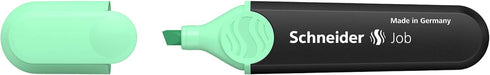 Schneider Pastel Job Highlighter Marker, Chisel Tip, Mint, Box of 10