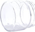 Moonetto 4 Pack 150 mL Wide Mouth Graduated Round Borosilicate Lab Glass Bottle with GL70 Blue Cap