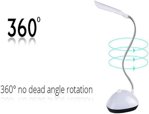 Qsvbeeqj 360 Sunset Battery Powered LED Desk Lamp Degree Rotation Reading Table Night Light Projector Lamp