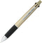 Uni Jetstream Multi Pen 4 in 1, 0.38mm Ballpoint Pen (Black, Red, Blue, Green) & 0.5mm Mechanical Pencil, Champagne Gold