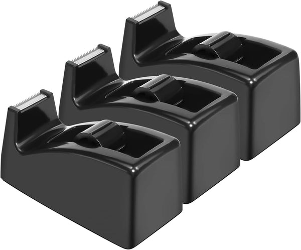JIKIOU Desktop Tape Dispenser - Non-Skid Base, Weighted Tape Roll Dispenser, Perfect for Office, Home, School (Tape not