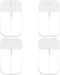 4 PCS 50 ML Clear Spray Bottles, Portable Refillable Plastic Perfume Atomizer Vials for Perfume, Moisturizing Water,