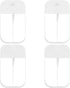 4 PCS 50 ML Clear Spray Bottles, Portable Refillable Plastic Perfume Atomizer Vials for Perfume, Moisturizing Water,