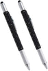 Multi-word 2PCS 6 in 1 Multi Function Tool Ballpoint Pen with Ruler, Screwdriver, Touch-Screen Pen