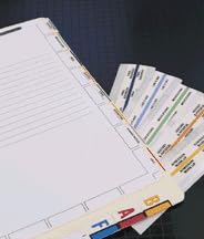 Tabbies Medical Chart Index Tabs, LAB Reports, Light Blue, 100 Tab Inserts Per Pack (54530)