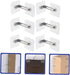 6pcs BESPORTBLE -tip Furniture Wall Anchors for Proofing Secure Cabinets Dressers Bookcases and Tv Stands Easy Adhesive