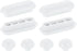 uxcell 4Set Toilet Seat Buffer, Anti-Slip Plastic Toilet Seat Bumper Kit, Universal