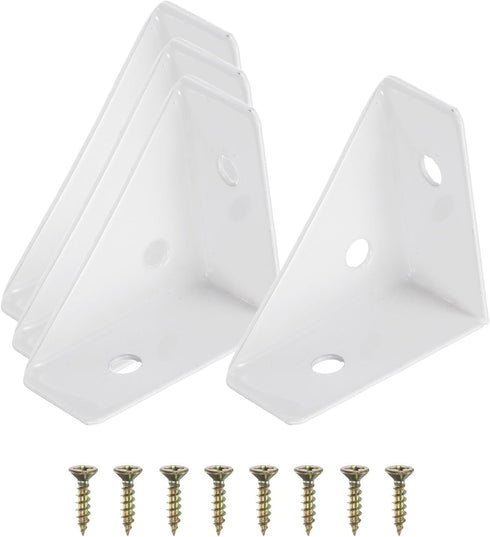 PATIKIL Corner Brace Brackets, 4Pcs 38mm x 38mm Carbon Steel Triangle Corner