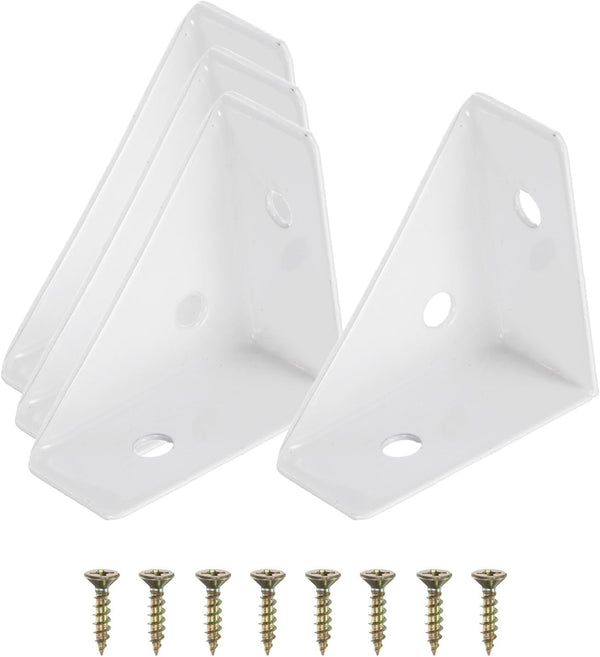 PATIKIL Corner Brace Brackets, 4Pcs 38mm x 38mm Carbon Steel Triangle Corner