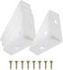 PATIKIL Corner Brace Brackets, 4Pcs 38mm x 38mm Carbon Steel Triangle Corner