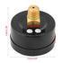 Mini Vacuum Pressure Gauge, 1/4" BSPT Thread, Dual Scale Vacuum Gauge for Water, Oil, Air, 0~-30inHg/0~-1bar Range