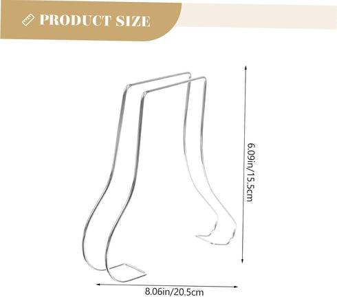 2pcs Closet MAGICLULU Stainless Steel Shoe Display Supports for Shoe Rack Boot Rack Entryway High Heel Supports