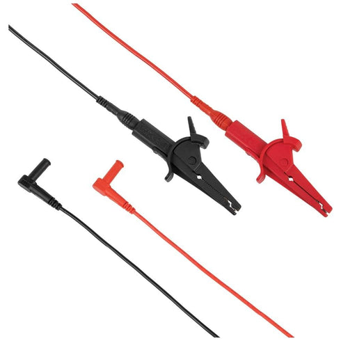 Klein Tools 69381 Alligator Clip Test Leads, Heavy-Duty Replacement Meter Leads, 3-Foot