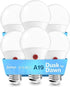 Sunco Lighting 6 Pack A19 LED Dusk to Dawn Bulb, 9W Equivalent to 60W, 5000K Daylight, Auto On/Off