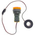 3pcs Digital Display AC Current Indicator, 22mm Round Head LED Current Tester 0~100A (Yellow)