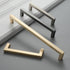 SKFGNX Knob,Z,2061,96 Long Handle Modern Minimalist Kitchen Furniture Cabinet Drawer Pull, Gold zinc Alloy Wardrobe