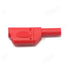 Qingdinu 20PCS 4mm Stackable Banana Plug Sheath Retractable Solder Connector Nickel-Plated Lantern Red Black(Red)
