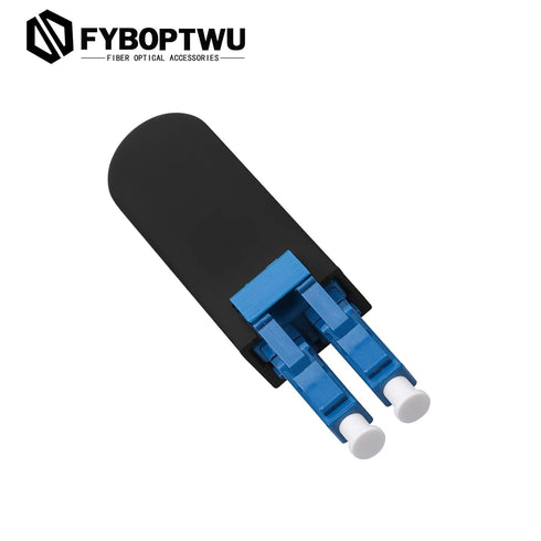10 Pcs LC Loopback Adapter Tester, Singlemode UPC LC Plug Standard Duplex Connector for Testing Applications